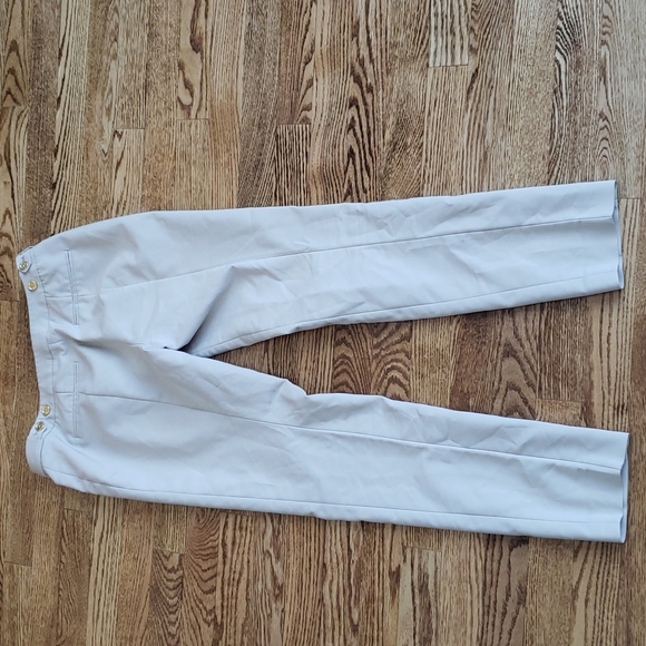 (0) Calvin Klein Neutral Straight Leg Trousers Business Office Workwear Formal - Picture 10 of 10